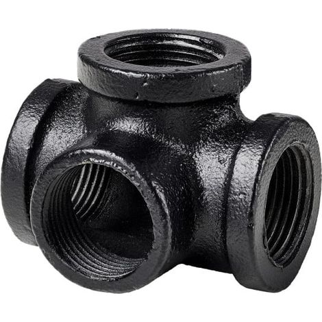 Dolle Eckverbinder für Pipe-Regalsystem 90° 20 mm (3/4) schwarz matt 4 Stück