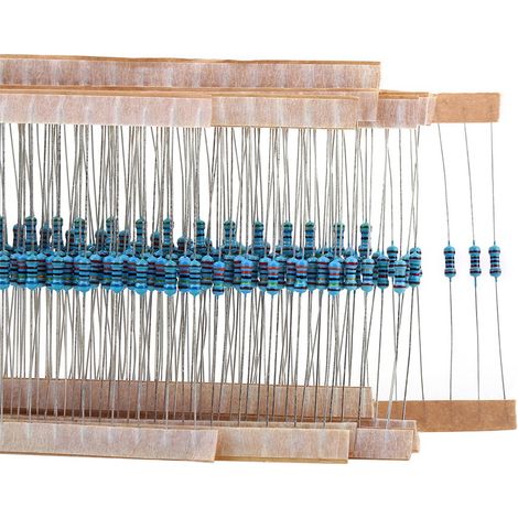 Kit de 1280 résistances à film métallique de 1/4 W (64 valeurs différentes, de 1 à 10 MΩ) (1/5)