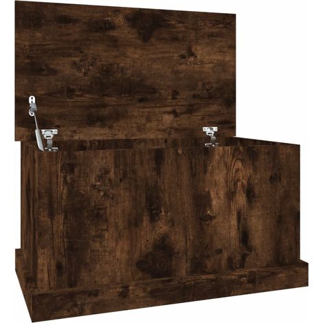 Maison Exclusive - Baúl almacenaje madera contrachapada roble ahu