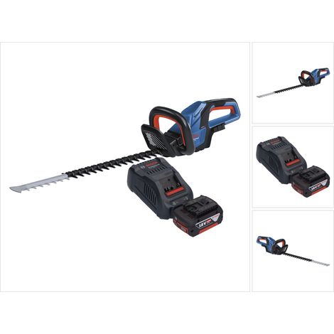 Bosch GHE 18V-60 Tagliasiepi professionale a batteria 18 V 60 cm senza spazzole + 1x batteria ricaricabile 5,0 Ah + caricabatterie
