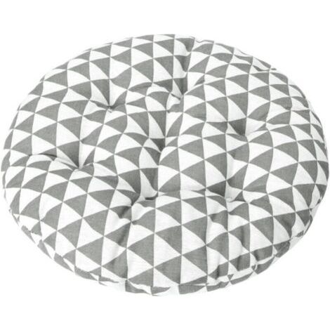 Coussin de chaise de bistrot rond de 15 pouces, coussin de siège décoratif d'intérieur et d'extérieur, coussin de chaise doux et épais pour terrasse de jardin de bureau à domicil (1/5)