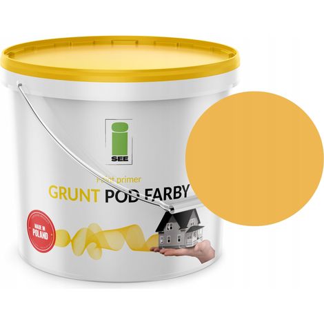 Imprimación para pintura de fachadas de silicona, color amarillo albaricoque, tono amarillo, 10 L (1/5)