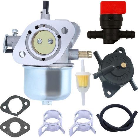 Vergaser-Reparatursatz für Kawasaki FH430V, FS481V, FH381V und FH541V Motoren, Ersatzteile: Vergaser + Dichtung + Kraftstoffpumpe + Kraftstofffilter, Rasenmäherzubehör
