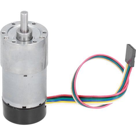 JGB37-3530 12-V-Gleichstrom-Metallgetriebemotor mit Encoder, hohem Drehmoment, Drehzahlreduzierer, 267 U/min (1/5)