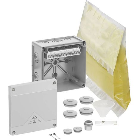 Spelsberg Boîte de dérivation, indice de protection IP68, section maximale du conducteur 10², résistance aux chocs IK09, classe de protection II, Ui 690V AC, Ui 690V DC, VDE, sans halogène, 41045001