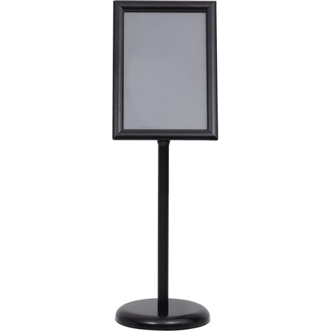 Support d'affiche A3 sur pied Noir Alliage d'aluminium (1/5)