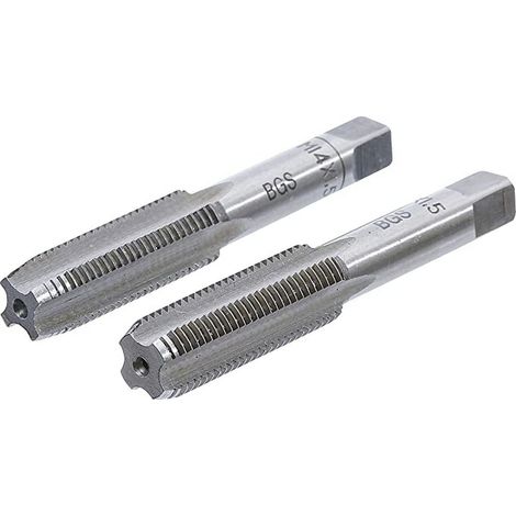 Bgs Technic – Jeu de 2 tarauds M14 x 1.50 mm – Acier à outils GCr15 – Taraud ébaucheur et finisseur – Pour filetage métrique pas standard