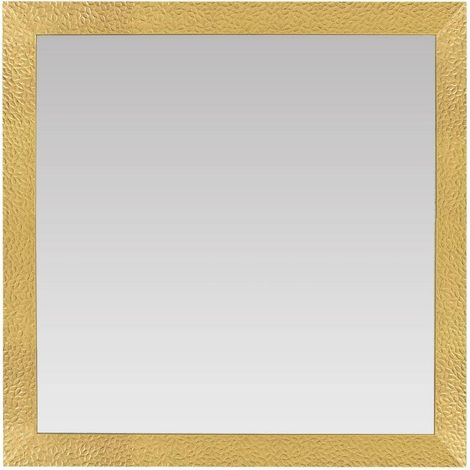 ANDREA HOUSE AX22543 Espejo Pared Dorado Madera 80x80 CM - ref: AX22543