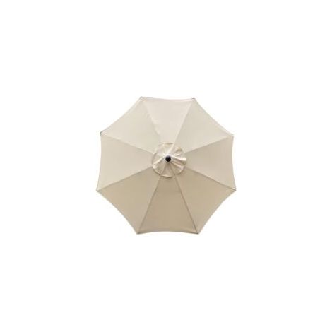 Housse de parasol 3m imperméable – Tissu polyester anti-UV – 8 baleines – Amovible et lavable – Pour cadres en bois, acier, aluminium