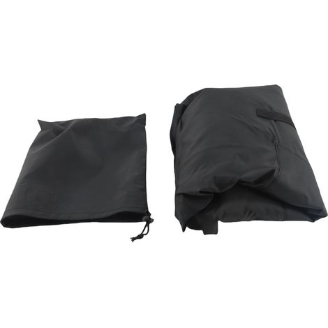 Telo di copertura per sedia sospesa da patio, tessuto Oxford 420D, impermeabile, amaca curva da esterno, nera, 77,95 x 72,83 x 46,06 pollici. (1/2)