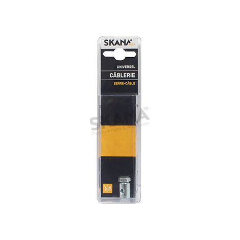 Abrazadera de tornillo ajustable. Para cables flexibles de hasta ø: 3 mm.