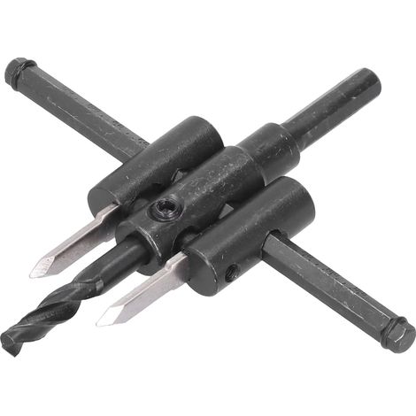 Trousse de Scies à Trous Circulaires Ajustables 30‑120mm pour Menuiserie et Bricolage