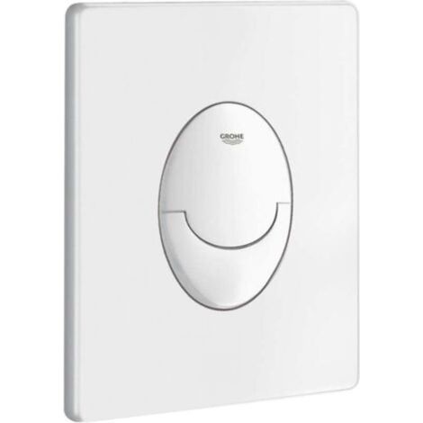 Panneau de chasse d'eau GROHE 38964SH0 blanc alpin, panneau de chasse d'eau élégant (1/3)