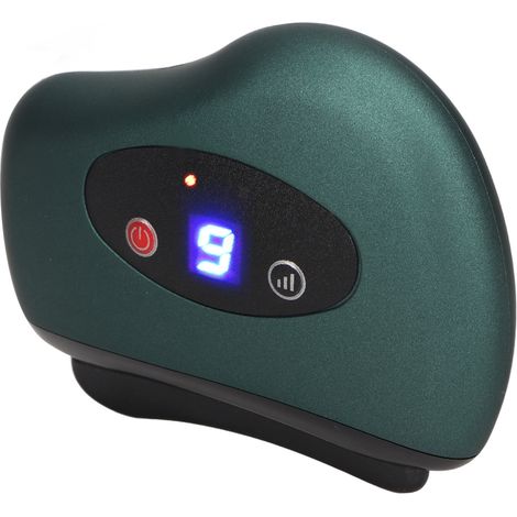 Pierre de Jade Massage Visage Électrique Gua Sha 9 Modes Vibration Chauffante Outil Sculpteur Corps Soin Peau (1/5)