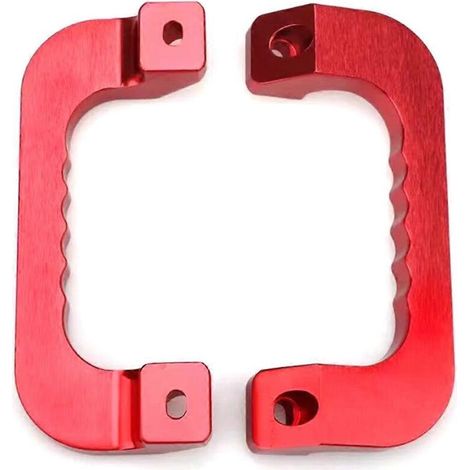 Convient pour les garnitures de poignées de portières de voiture rouges (1/5)