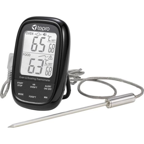 tepro Garten Thermomètre de barbecue noir (1/2)