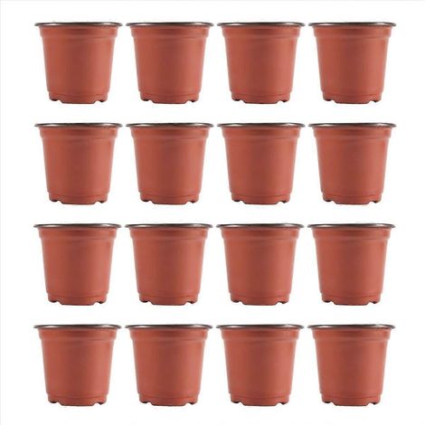 Lot de 200 4 pouce plastique fleur semis chambre bébé Supplies pot de plantation (1/5)