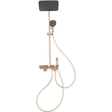 Duschsystem, intelligente Temperaturregelung, vielseitige Strahlarten, Gold (1/2)
