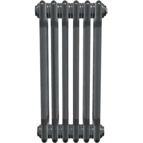 Bircham - Bare Metal Lacquer 4 Column Radiator H600mm  x W296mm