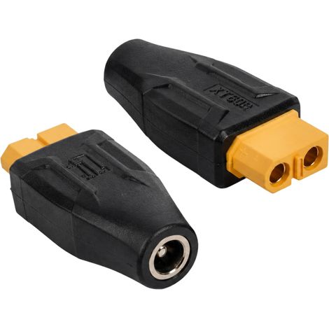 2pcs Adaptateurs XT60, Connecteur XT60 vers DC 7,9 mm x 0,9 mm Plug and Play, Adaptateur Alimentation pour Drone FPV, RC, Fer à Souder TS100, Panneaux Solaires et Projets Électroniques (1/5)