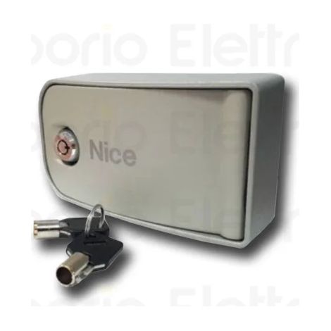 nice boîtier sécurité en aluminium avec bouton de commande et déverrouillage kiomini (1/2)