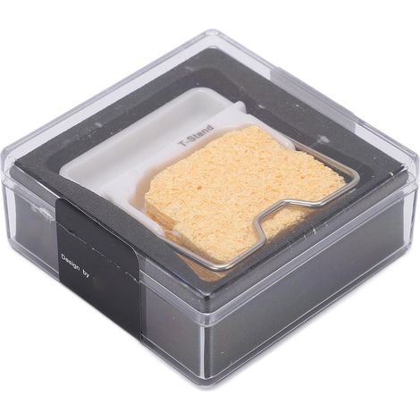 Support de fer à souder CCDSO Mini avec boîte de rangement éponge, isolant thermique, accessoire de soudure blanc (1/5)