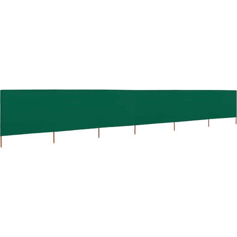 vidaXL Paravento a 6 Pannelli in Tessuto 800x160 cm Verde