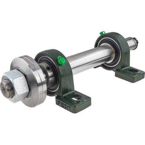 Set base per sega circolare (circolare / taglio trasversale) con attacco da 30 mm / filettatura sinistra / 350 mm / basato su cuscinetti UCP207