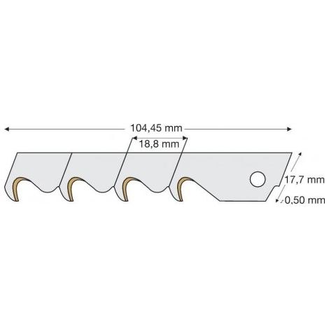 Lame cutter TIN 18mm a 10 unités Lutz (1/2)