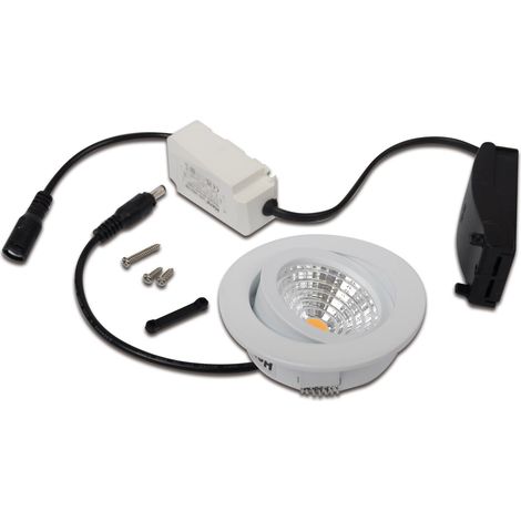 Hera LED-Einbauleuchten-Set 20203351004 weiß schwenkbar Metallgehäuse dimmbar (1/3)