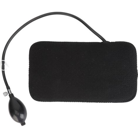 Coussin de soutien lombaire gonflable, design ergonomique, avec pompe, pour voiture, chaise de bureau ou avion. (1/5)