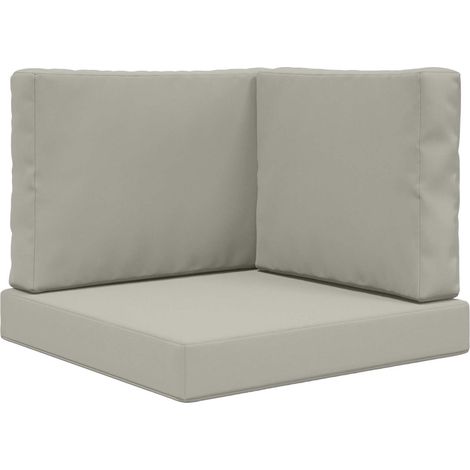 Maison Exclusive - Sofakissen für draußen 3 pcs Grau Polyester