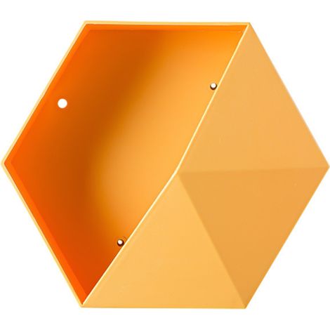 Étagère Murale Hexagonale - Support de Rangement Géométrique Moderne - Tablette Flottante Design Minimaliste (1/5)