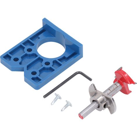 Gabarit de perçage pour charnières, guide de perçage dissimulé 35 mm, kit d'outils pour portes, fenêtres et meubles (1/5)