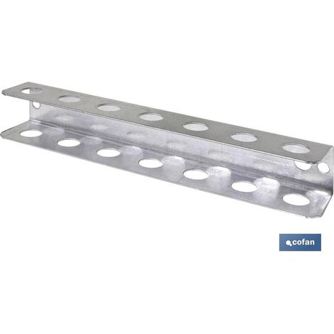 Support de tournevis galvanisé 220 mm pour panneau à outils, installation facile