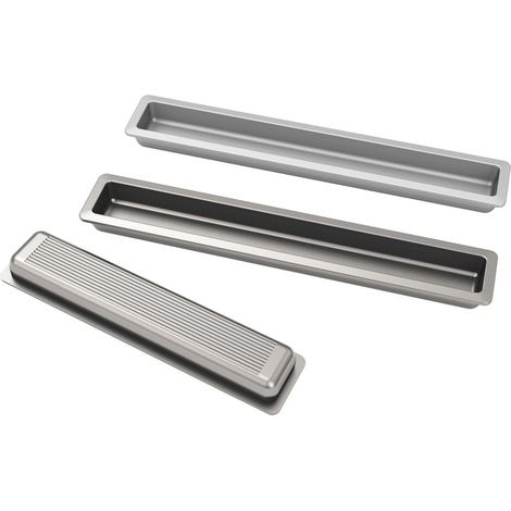 Tirador Embutido 240 mm R.3541038 Efecto Inox Mate (TIFANY) (1/4)