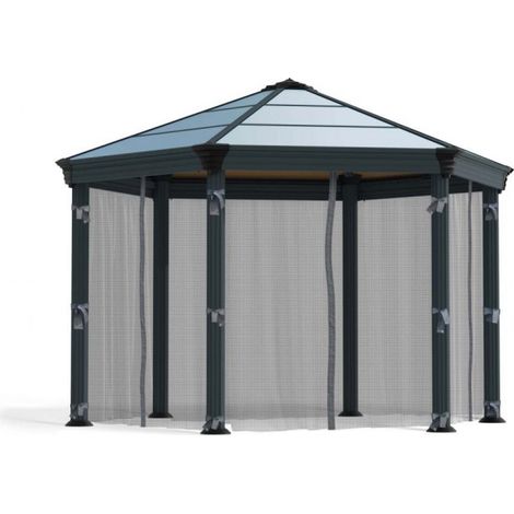 Netting set for Hexagonal Gazebo 2340X2140 - L232 x W232 x H217 cm