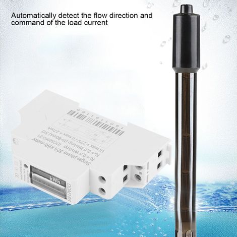 Compteur d'énergie électrique monophasé 1P sur rail DIN DDM18S 220V/230V (1/5)