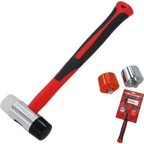 Neilsen 4 in 1 Hammer Interchangeable Mallet Soft Grip Shaft Handle DIY