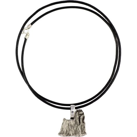 Yorkshire Terrier, York, Yorkie – Hundehalskette, silberplattierter Anhänger für Hundeliebhaber, dezenter Schmuck von Art-Dog