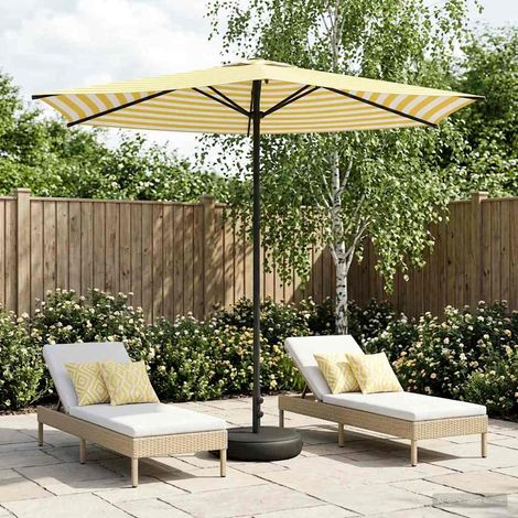 Paraguas de Jardín con Base 270 x 270 cm Poliéster Rectangular