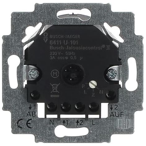 Busch-Jaeger Busch-Jalousiecontrol® II Inserto confort para persianas 230 V (6411 U-101), 2CKA006410A0377