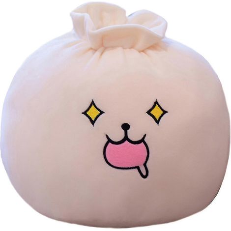 Coussin en peluche en forme de ravioli, adorable et ultra doux, pour enfants et adultes. (1/4)