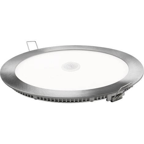 Faretto LED tondo matel silver con sensore 18w freddo