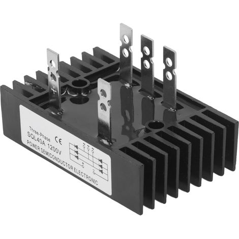 Redresseur triphasé à pont de diodes 1200 V, sortie stable et précise, redresseur triphasé haute puissance pour machines CNC à commande automatique (1/5)