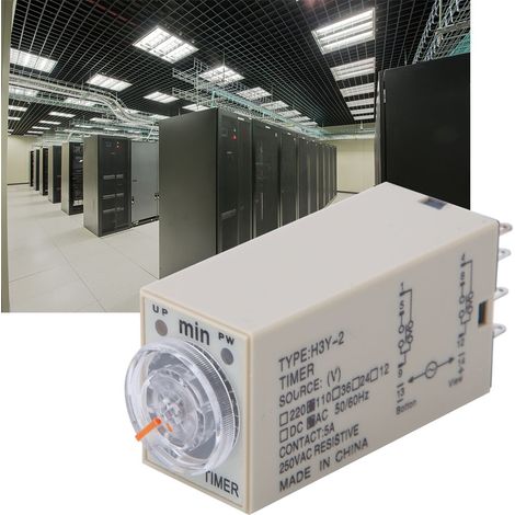 Zeitrelais H3Y-2, 8 Pins, hochpräzise, einstellbar, für Haushaltsgeräte, 0–5 Minuten, 110 V AC (1/5)