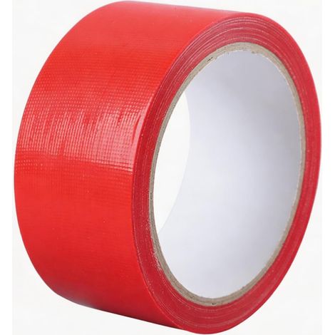 Ruban adhésif rouge en tissu pour emballage Bonne adhérence (1/5)