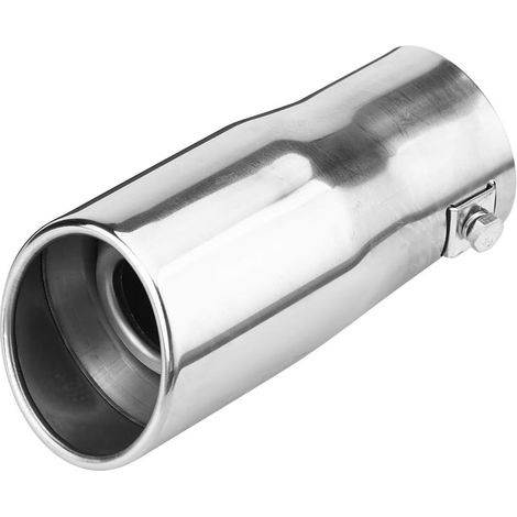 Tuyau d'échappement arrière, modification de voiture Tuyau de silencieux d'échappement en acier inoxydable Tuyau d'échappement arrière Extrémité gorge Échappement Astuce Tête Gorge (Slant) (1/5)