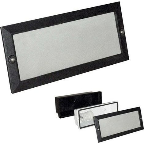PAPILLON plafón empotrar rectangular negro , Plafón empotrar rectangular negro.- Rectangular negro. - Medidas: 23,3 cm. de ancho x 10,1 cm. de alto x 8,2 cm. de fondo.&lt