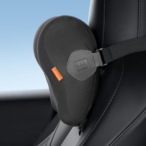 ComfortRide Auto-Kopfstützenkissen mit Kühlgel, Schwarz (1/5)